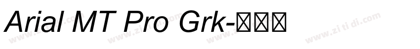 Arial MT Pro Grk字体转换